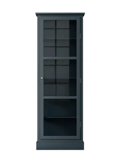 Vitrineskab N1, dark blue fra Lindebjerg Design