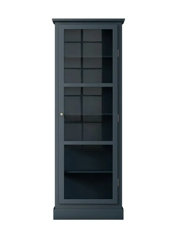 Vitrineskab N1, dark blue fra Lindebjerg Design