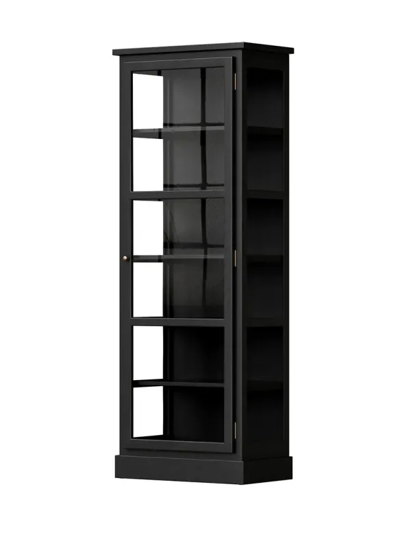 Vitrineskab N1, dark oak fra Lindebjerg Design
