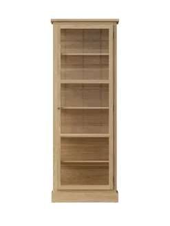 Vitrineskab N1, light oak fra Lindebjerg Design