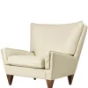 V11 Lounge Chair, smooth leather cream fra GUBI