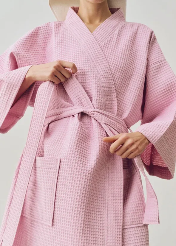 Waffle Badekåbe, cool pink fra Hay