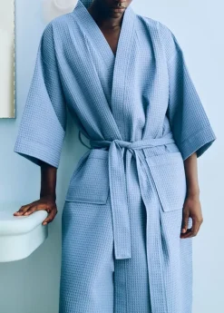 Waffle Badekåbe, dusty blue fra Hay
