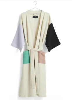 Waffle Badekåbe, off-white multi fra Hay
