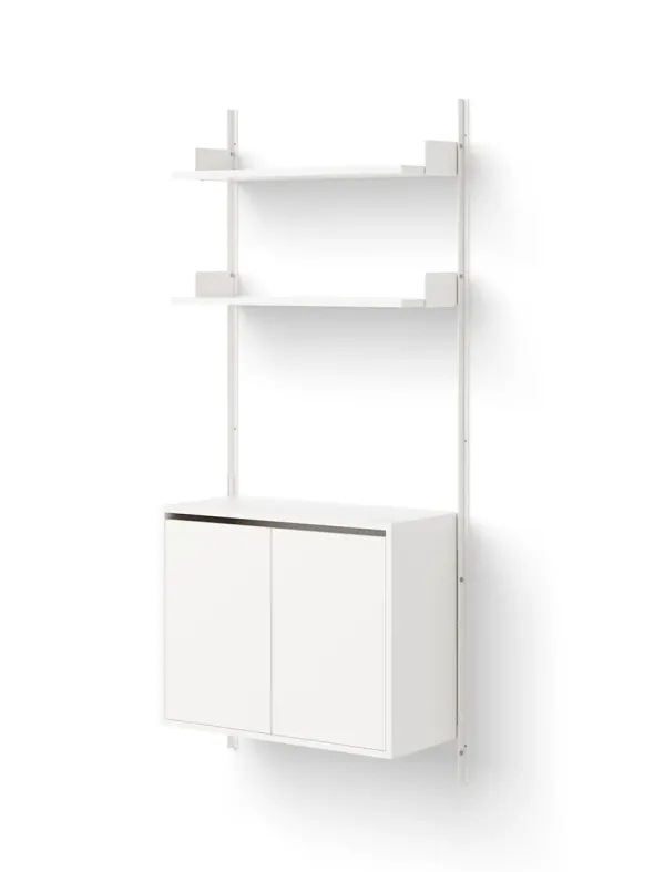Wall Shelf Cabinet Tall w. Doors fra New Works
