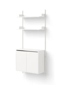 Wall Shelf Cabinet Tall w. Doors fra New Works