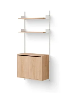Wall Shelf Cabinet Tall w. Doors fra New Works