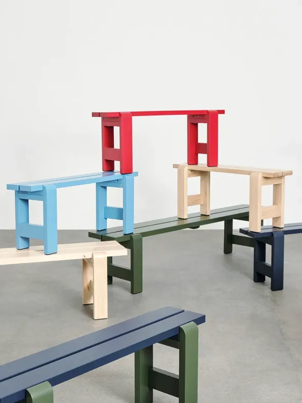 Weekday Bench, 111 cm fra Hay