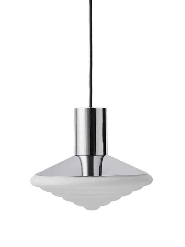 Whipped Pendant Lamp, all chrome fra LEO Objects