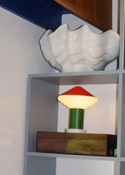 Whipped Portable Table Lamp, luminous orange fra LEO Objects