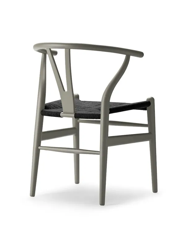 Y-stol CH24 Soft Clay med sort flet af Hans J. Wegner
