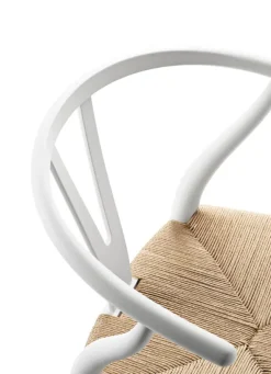 Y-stol CH24 Soft Natural White af Hans J. Wegner