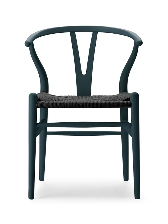 Y-stol CH24 Soft North Sea med sort flet af Hans J. Wegner