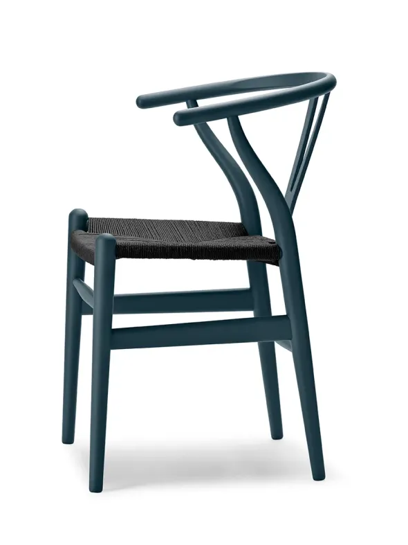 Y-stol CH24 Soft North Sea med sort flet af Hans J. Wegner