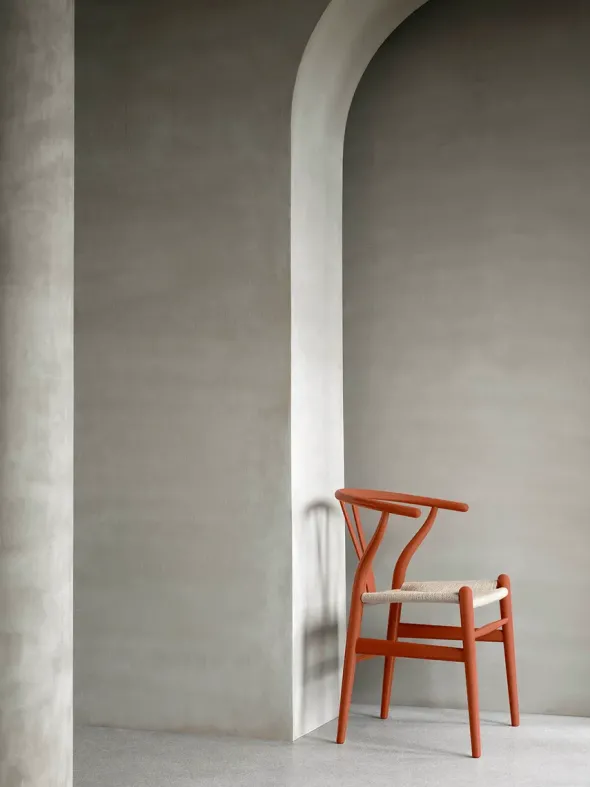 Y-stol CH24 Soft Terracotta af Hans J. Wegner
